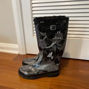 The Sak Women’s Rain Rubber Boots Waterproof Size 9 Peace Happy Free